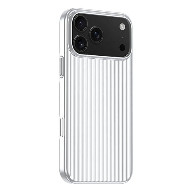Stripe3D MagSafe Case for iPhone 17 Pro/16 Pro Max/15/14 Metallic Anti Stain PC Wireless Cover