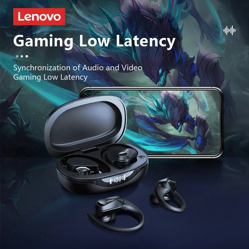 Original Lenovo LP75 TWS Bluetooth V5.3 Headphones: Experience Wireless Freedom with LED Digital Display Earphones. These Headphones feature Noise Reduction Technology for an Enhanced Listening Experience.