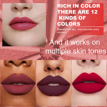 Velora Beauty 6pcs Lip Liner Set Waterproof Long Lasting Non Fade Smooth Color Makeup