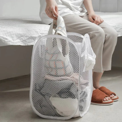 AirFold Laundry Basket Foldable Ventilated Large Capacity Portable Clothes Storage Bin