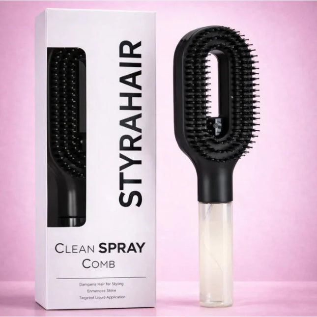 HydraComb 2-in-1 Spray Massage Hair Comb with Scalp Massager