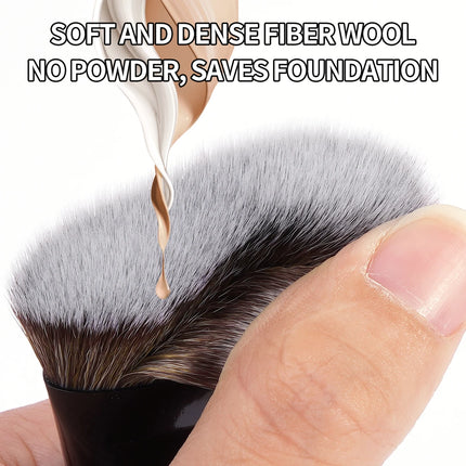 Velora Beauty 4pcs Makeup Brush Set Flat Top Foundation Angled Contour Dense Bristles