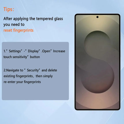 Oleophobic Tempered Glass Screen Protector for Samsung Galaxy S26 Ultra / S25 Ultra / S25 Edge / S24 Plus