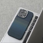 OKEYWOW MagSafe iPhone 16/15/14 Pro Max carbon relief matte hard case with camera lens protection, magnetic charging compatibility