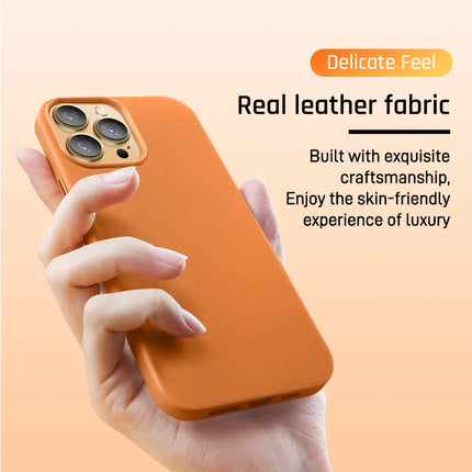LuxeMag Leather Case for iPhone 15/14/13 Pro Max Plus Mini MagSafe Wireless Charge Animated Cover