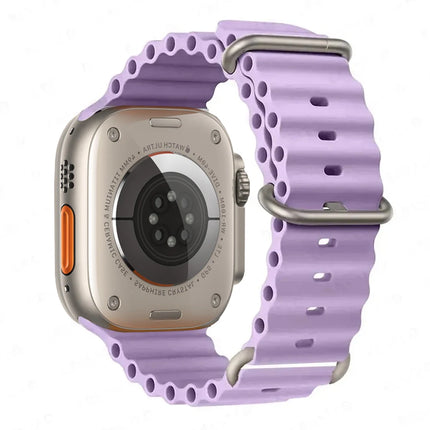 OceanFlex Silicone Sport Band for Apple Watch Ultra 2/Ultra/Series 10/9/8/7/6/SE 38mm–49mm