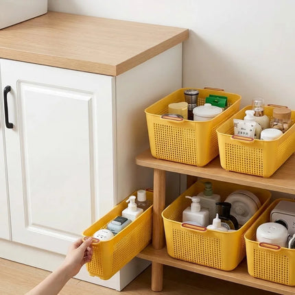 StackEase Plastic Storage Basket for Bedroom & Wardrobe