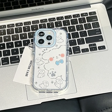 OKEYWOW iPhone cartoon duck case for 11/12/13/14/15/16/17 Pro Max XR XS SE, shockproof soft cover with playful duck design