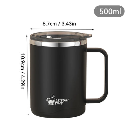 ThermoSip Double Wall Stainless Steel Insulated Coffee Mug