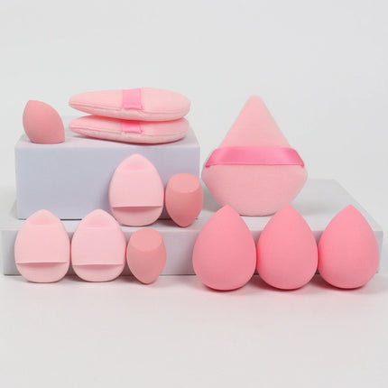 Velvet Cloud 12 Piece Makeup Sponge Set Powder Puffs Mini Cushion Eggs Beauty Blenders