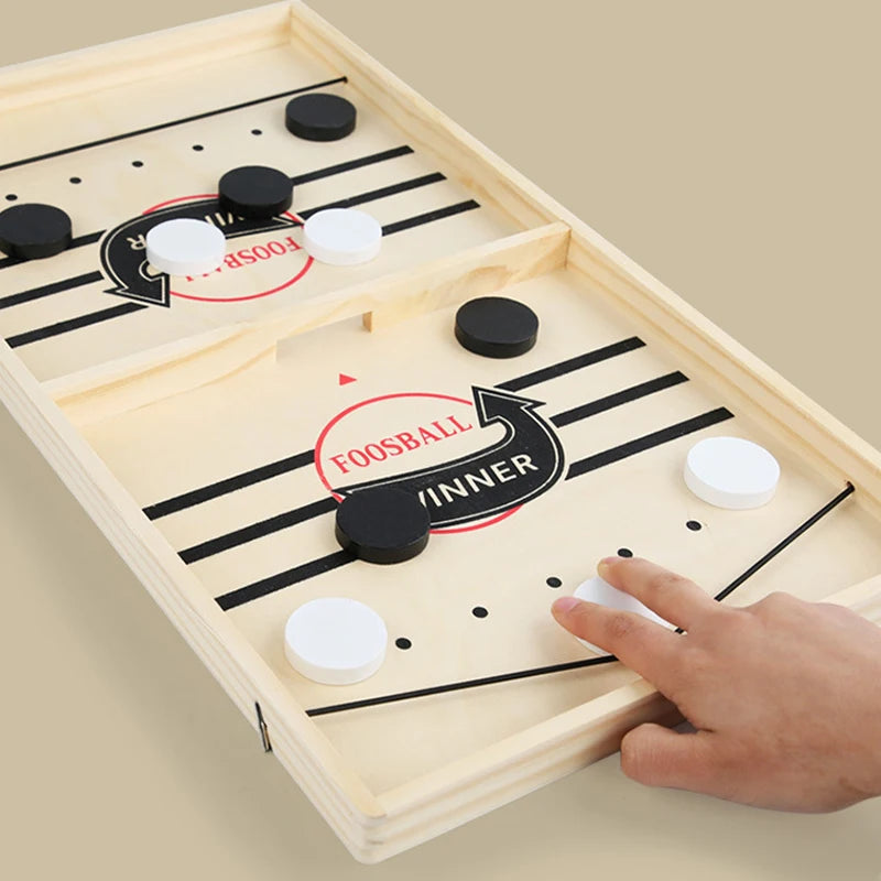 Table Hockey Paced Sling Board Game: Fast-paced Winner Party Desktop Battle Chess for Adult and Parent-child Interactive Family Fun