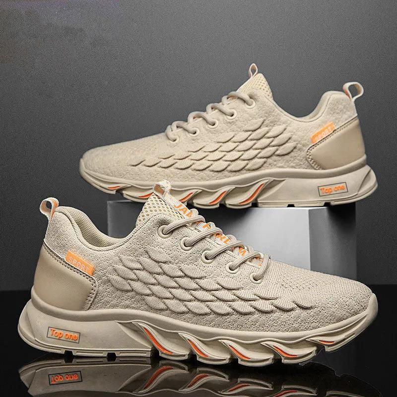 Season Air Cushion Sneaker Fly-kit Mesh Casual Shoes Breathable Versatile Shoes Men's Running Shoes