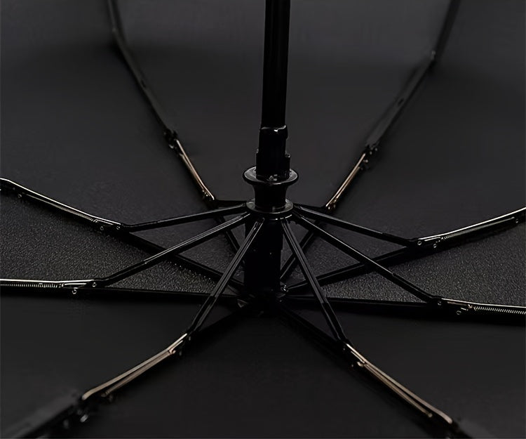 Automatic Golf Umbrella – 8-Rib Windproof UV-Protection Design with 38in/98cm Canopy, Compact Folding, Ergonomic Handle, Heavy-Duty Travel Umbrella for Men & Women, Outdoor Sports & Adventures