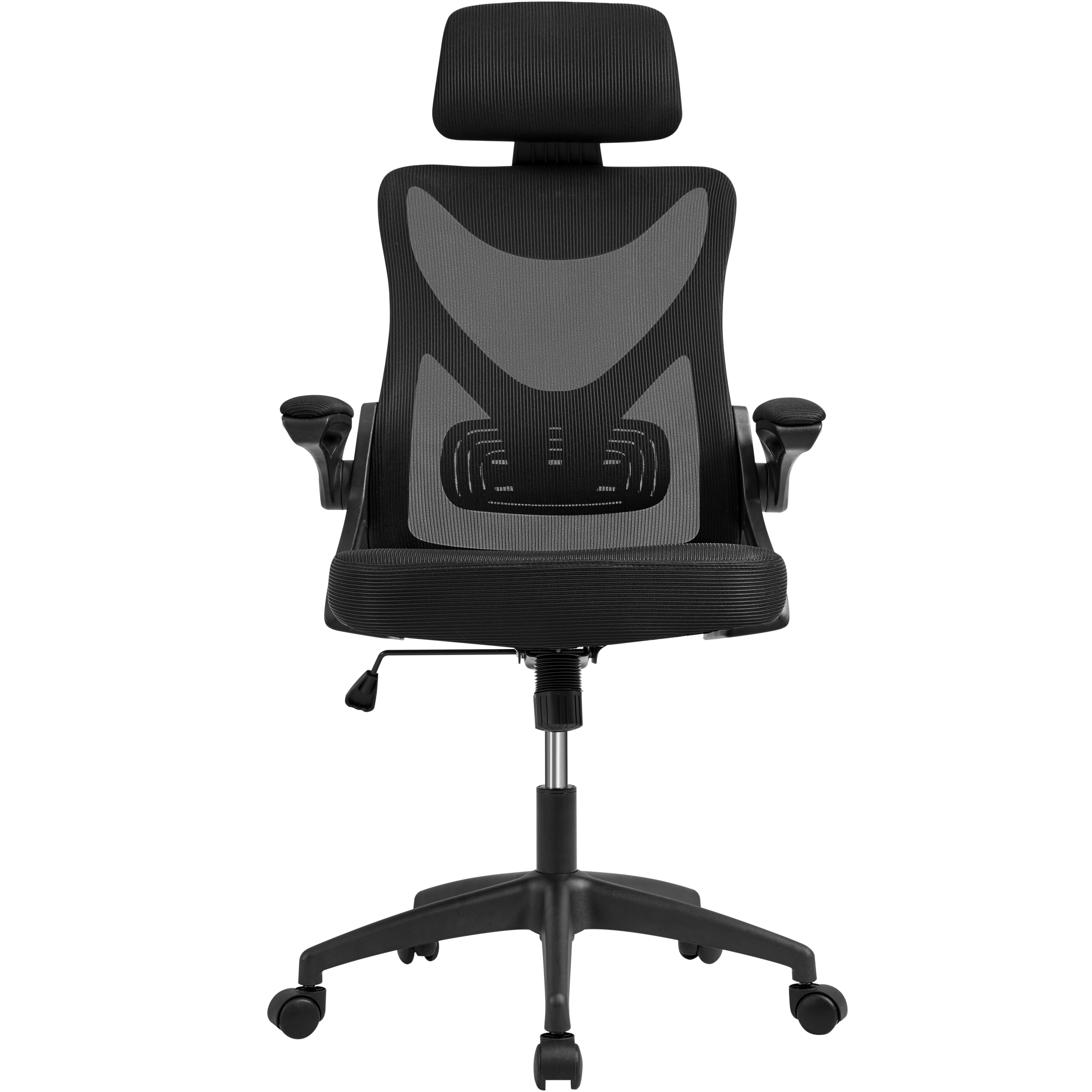 Costoffs Office Chair with Flip-up Armrest, Comfy Desk Chair with Adjustable Padded Headrest, Gaming Chair, Big and Tall Office Chair, Computer Chair with Customized Lumbar Support and Cushioned Seat
