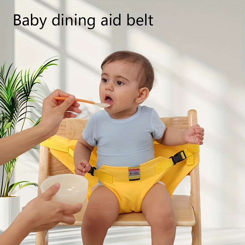 1Pack Children's Dining Safety Belt for High Chairs, Foldable and Adjustable Buckle Design, Protective Gear for Babies Aged 0-3 Years During Travel, Outings, and Family Meals