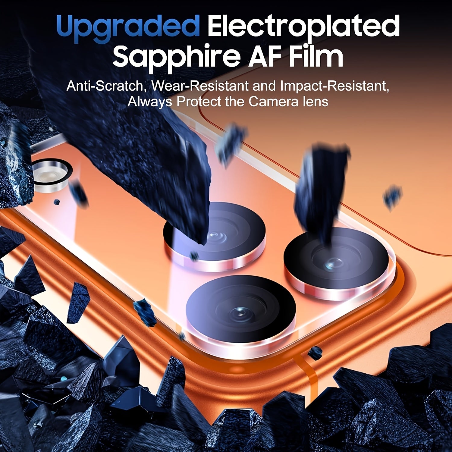 Set of 3 Ultra HD Tempered Glass And 3 Camera Lens Protectors for Various for iphone Models Including for iphone 17/17 Pro Max/17 Air/16 Pro Max/16/15/14/13/12/11/16E/Plus/Mini. Features a 9H Screen Protector Film That Is Ant