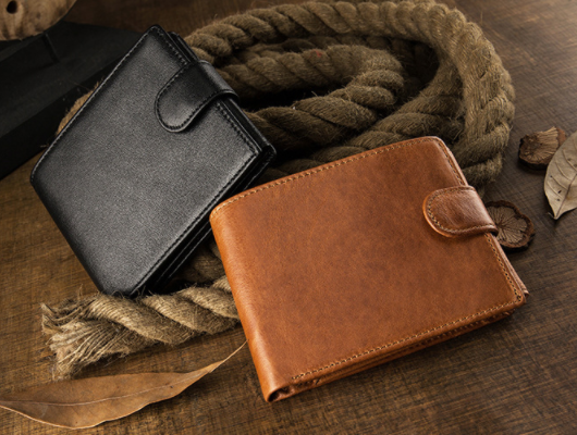 Customized Cowhide Wallet For Men's Short