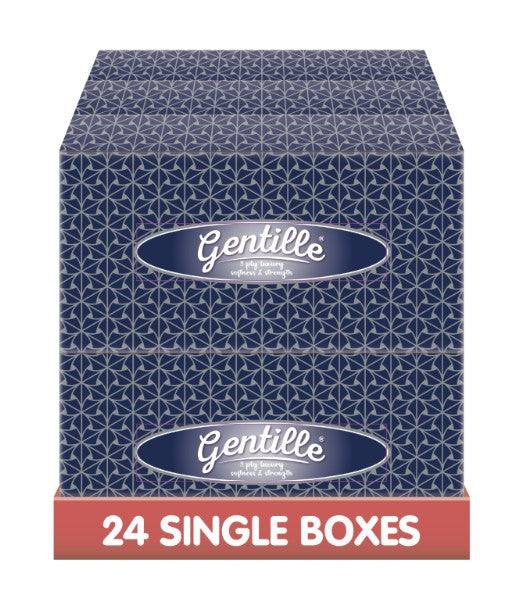 (Regular) Gentille Facial Tissues Box 24 Pk Luxury Soft