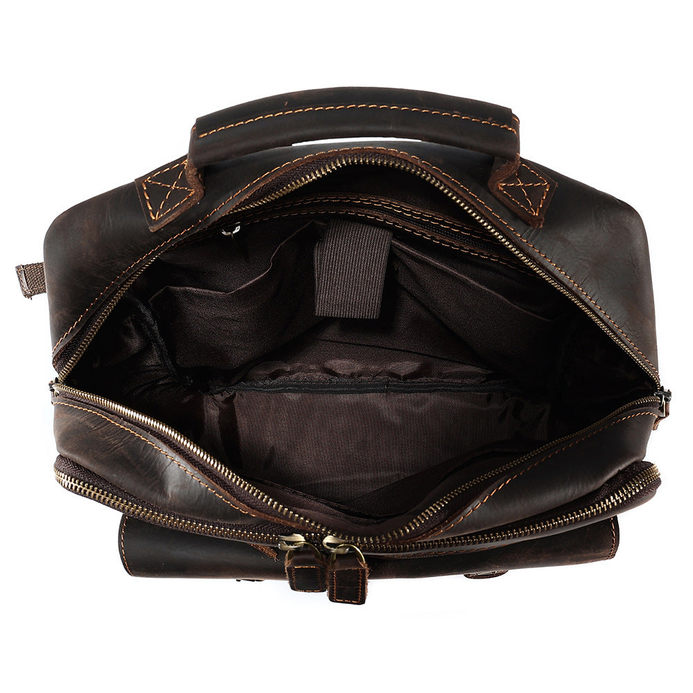 Backpack Retro Crazy Horse Leather Men