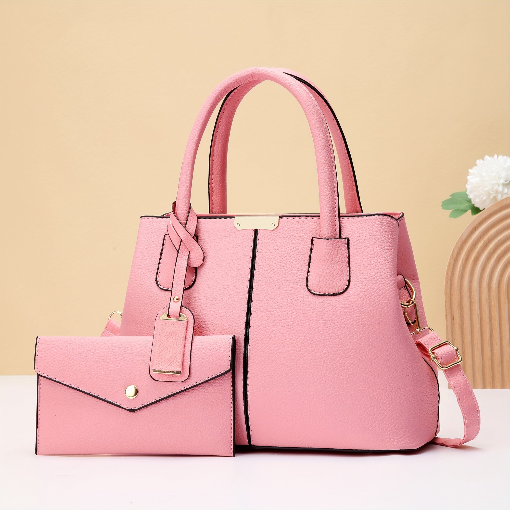Gift for Mom Large Capacity Tote Bag Women's New Summer Handbag Set Fashionable Versatile Single Shoulder Letter,Gift