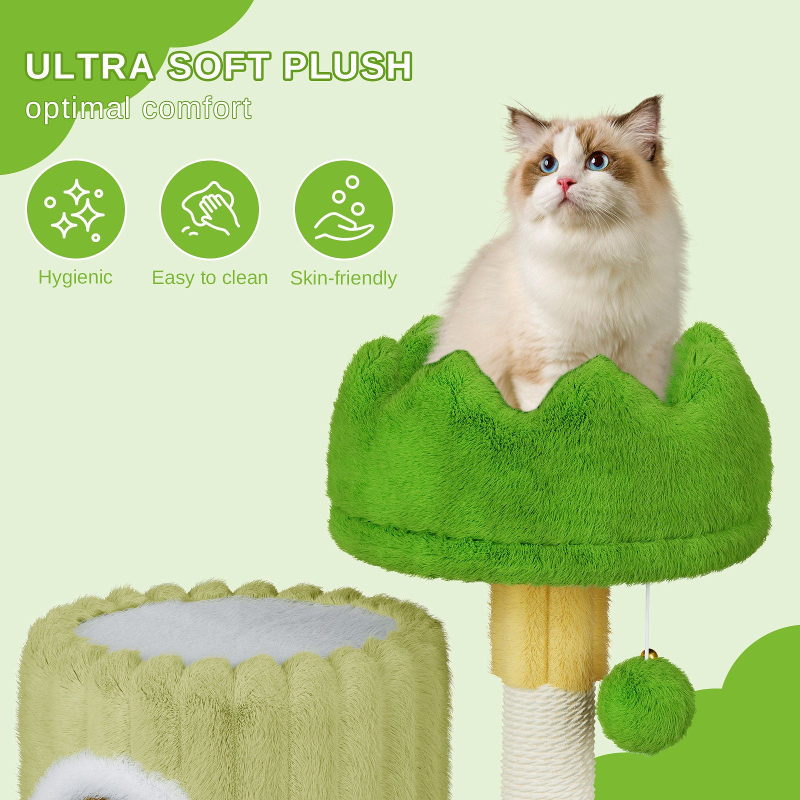 Dogat 53cm Premium Cat Tree Tower Activity Center - Spacious Large Playing House Condo for Feline Rest & Sleep - Ideal for Active Cats!