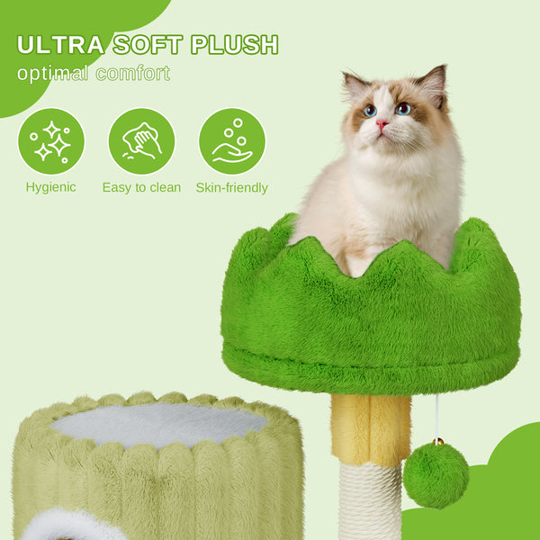 Dogat 53cm Premium Cat Tree Tower Activity Center - Spacious Large Playing House Condo for Feline Rest & Sleep - Ideal for Active Cats!