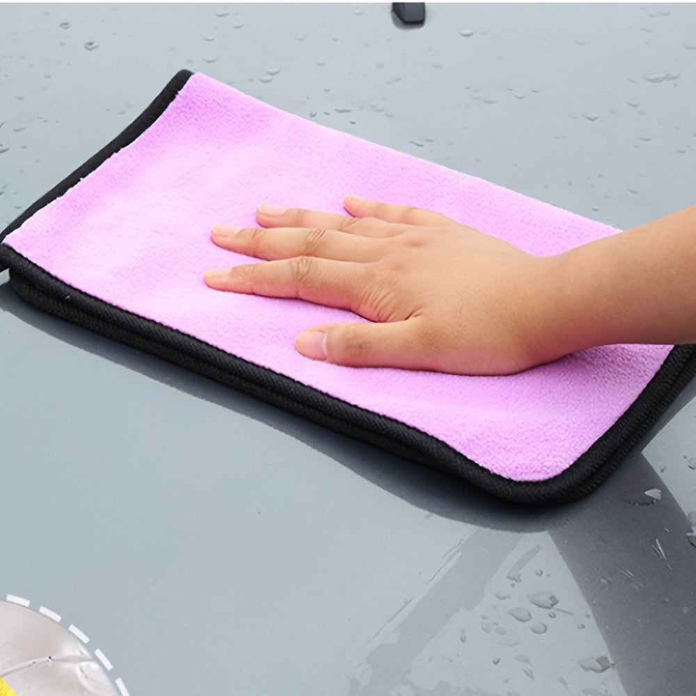 10-Pack of microfiber car cleaning wipes, car wash towels, dry absorbent microfiber cleaning cloths, car wash drying wipes, car detail cleaning - Dad's Father's Day gift, Auto Detailing, Vehicle Maintenance, Compact Wipes, Mu