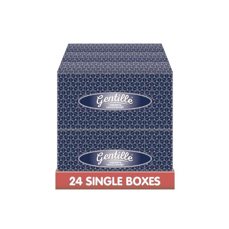 (Regular) Gentille Facial Tissues Box 24 Pk Luxury Soft