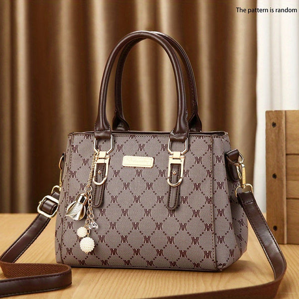 Women's Large Capacity Handbag - Elegant Minimalist Purse with Zipper Closure, Spacious Everyday & Formal Bag for Women, Available in //// - Versatile Travel & Commuting Tote, Synthetic Synthetic