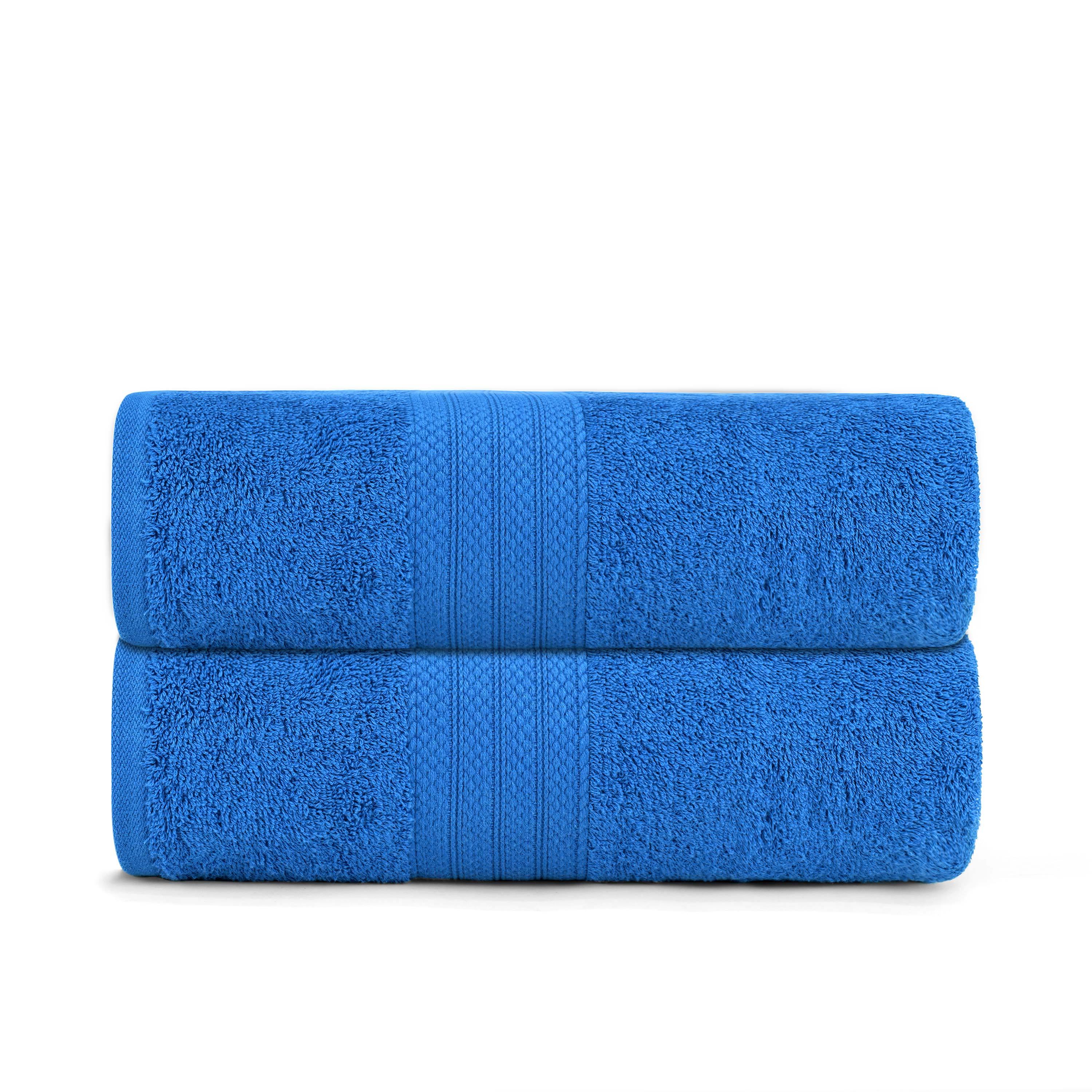 2x Premium Jumbo Bath Sheet Highly Absorbent and Quick Dry 100% Egyptian Cotton 90 X 170 Cm