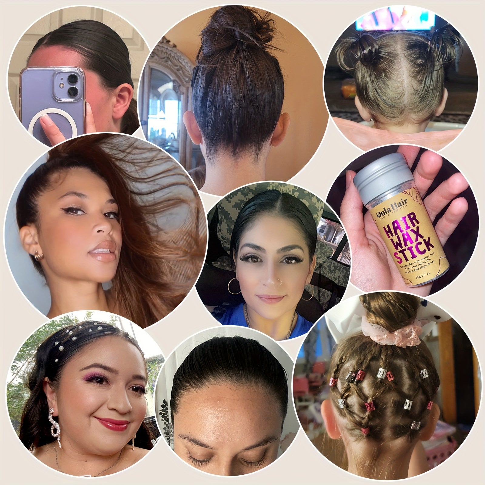 For Tames Flyaways, Edge Control, Texture, Shapes, Frizz, Smoothing