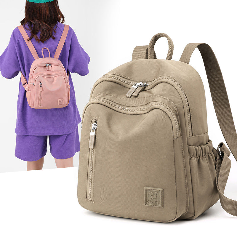 New Nylon Water Repellent Large-capacity Backpack Female Lightweight Backpack