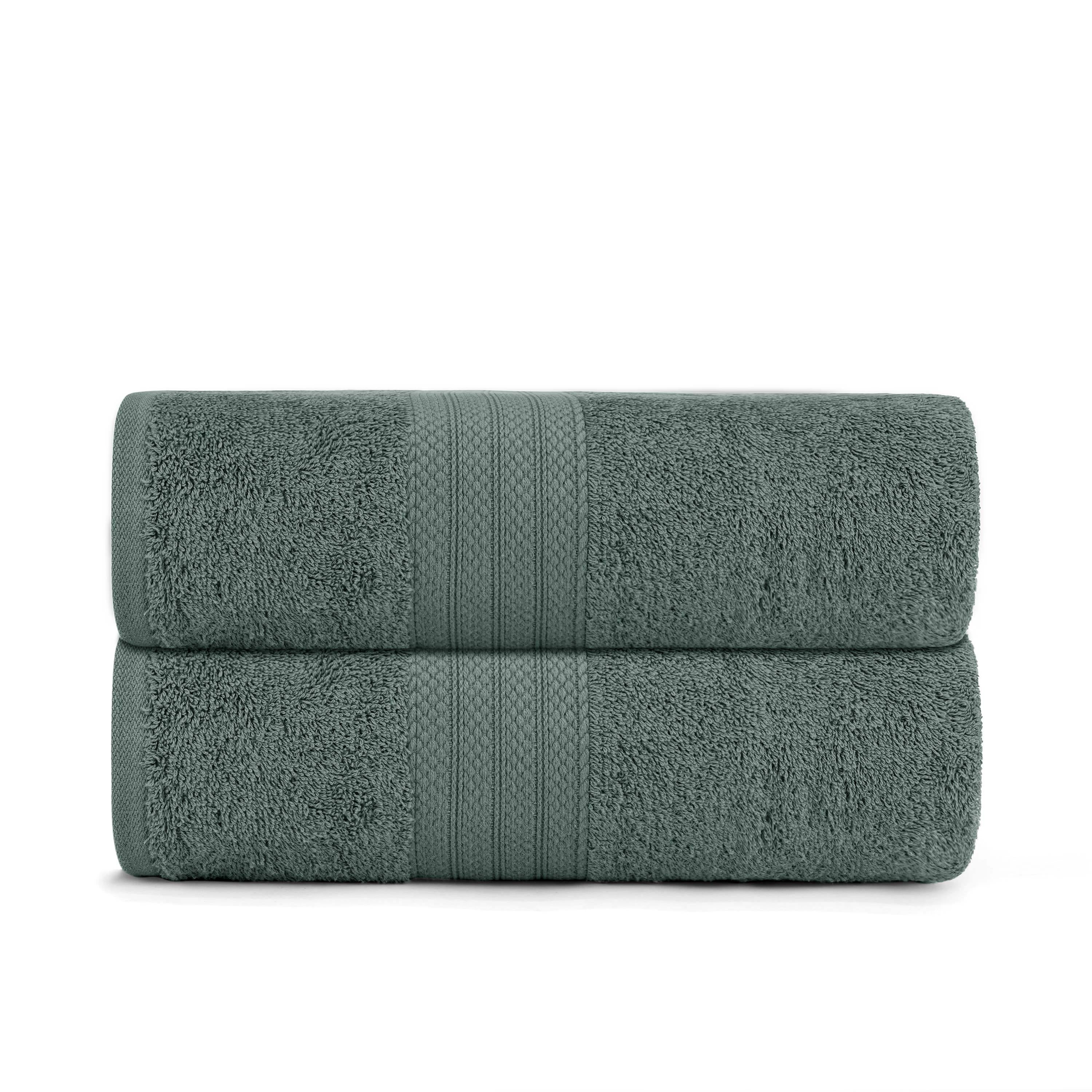 2x Premium Jumbo Bath Sheet Highly Absorbent and Quick Dry 100% Egyptian Cotton 90 X 170 Cm