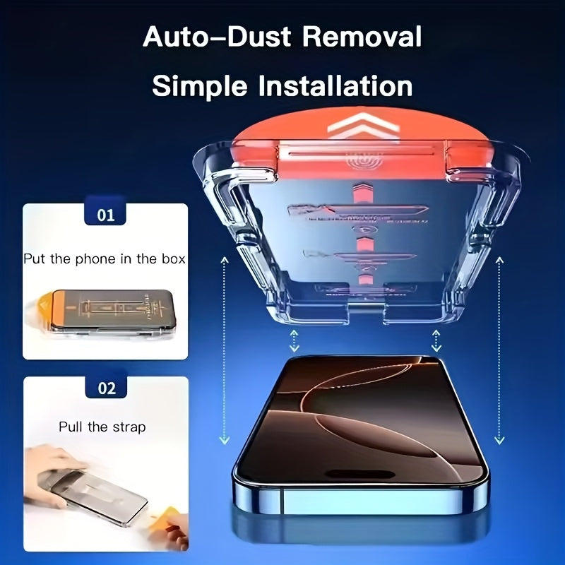 Set of 3 Ultra HD Tempered Glass And 3 Camera Lens Protectors for Various for iphone Models Including for iphone 17/17 Pro Max/17 Air/16 Pro Max/16/15/14/13/12/11/16E/Plus/Mini. Features a 9H Screen Protector Film That Is Ant