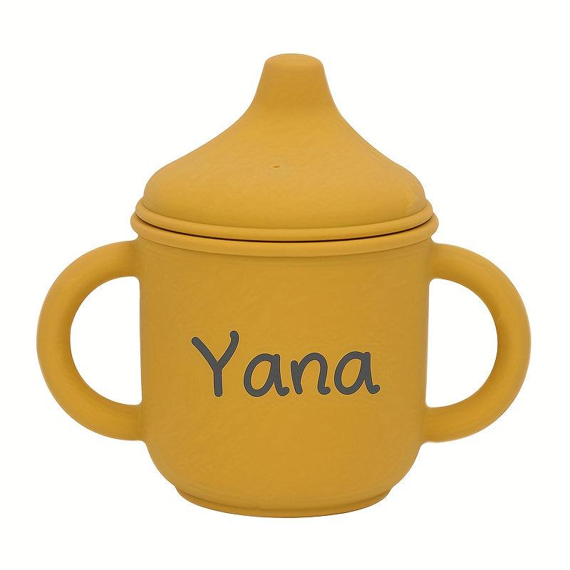 Personalized Silicone Drinking Cup for, Custom Engraved Sippy Cup, Tumbler, Perfect Gift for .