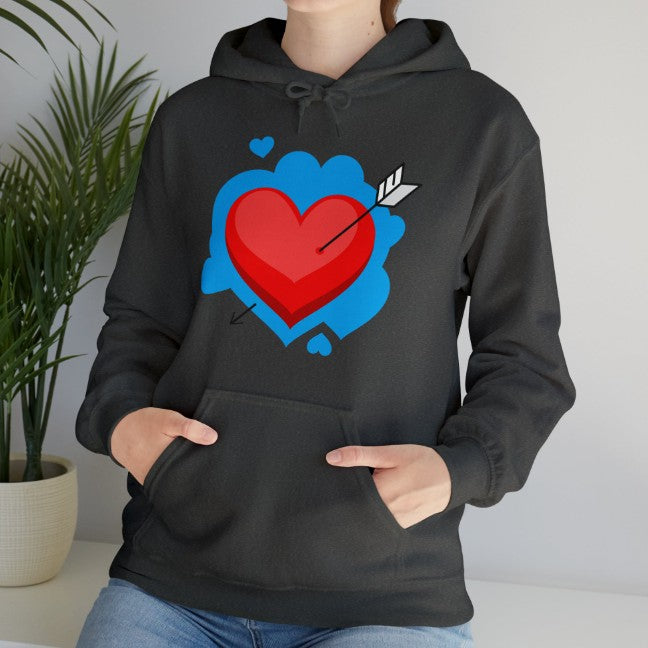 Autumn And Winter Fleece Printed Cartoon Hooded Sweatshirt