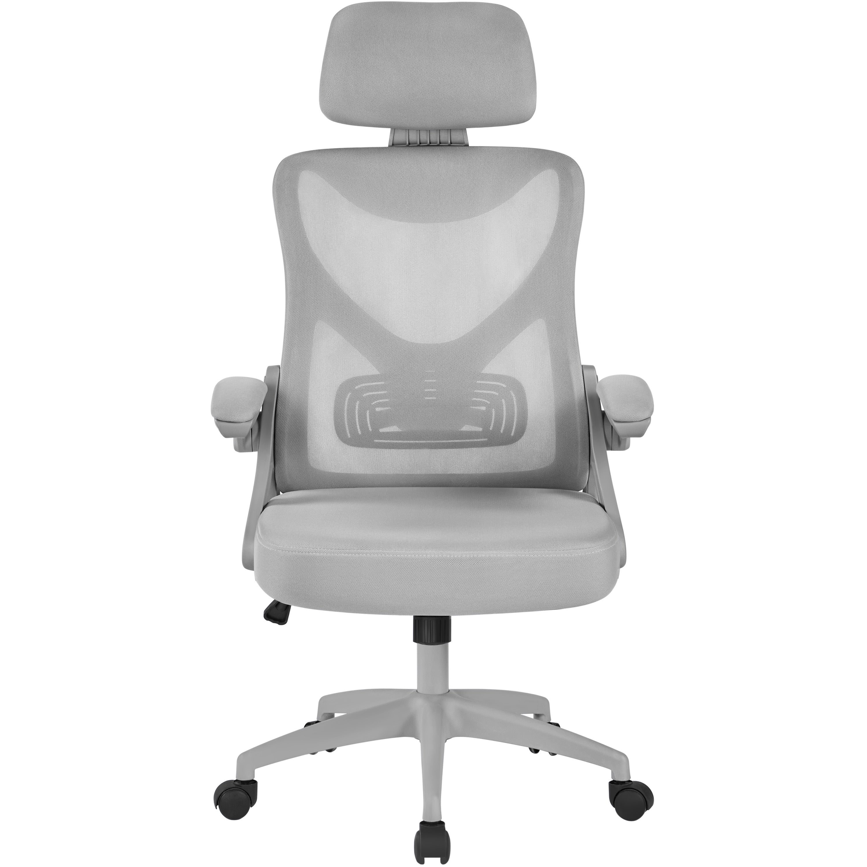 Costoffs Office Chair with Flip-up Armrest, Comfy Desk Chair with Adjustable Padded Headrest, Gaming Chair, Big and Tall Office Chair, Computer Chair with Customized Lumbar Support and Cushioned Seat