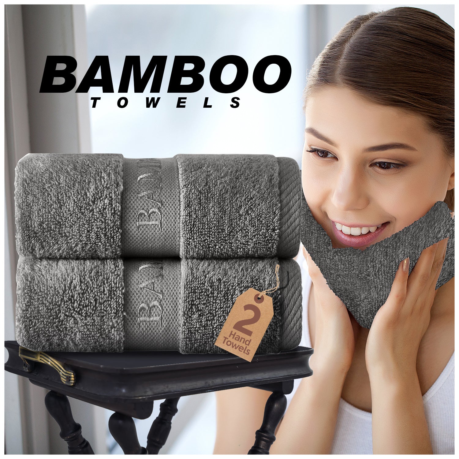 Multi-Purpose Ultra Soft & Highly Absorbent Towels for Bathroom, Gym, Kitchen, Face, Hands OR
