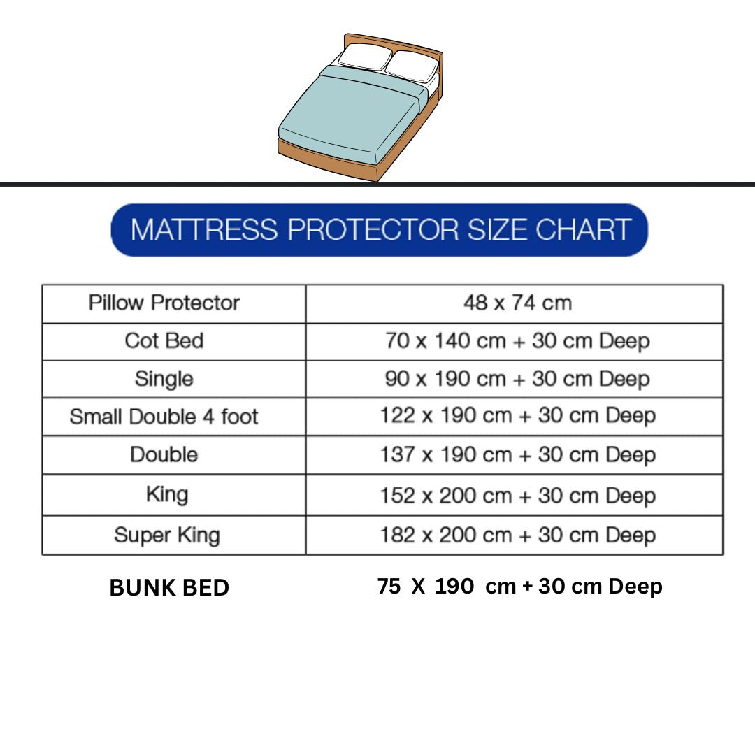 30 cm Extra Deep – Breathable and Noiseless Bed Cover for Total Peace of Mind – Deep Elastic Fit for Secure Coverage and Smooth Sleep Surface – Shields Against Everyday Spi