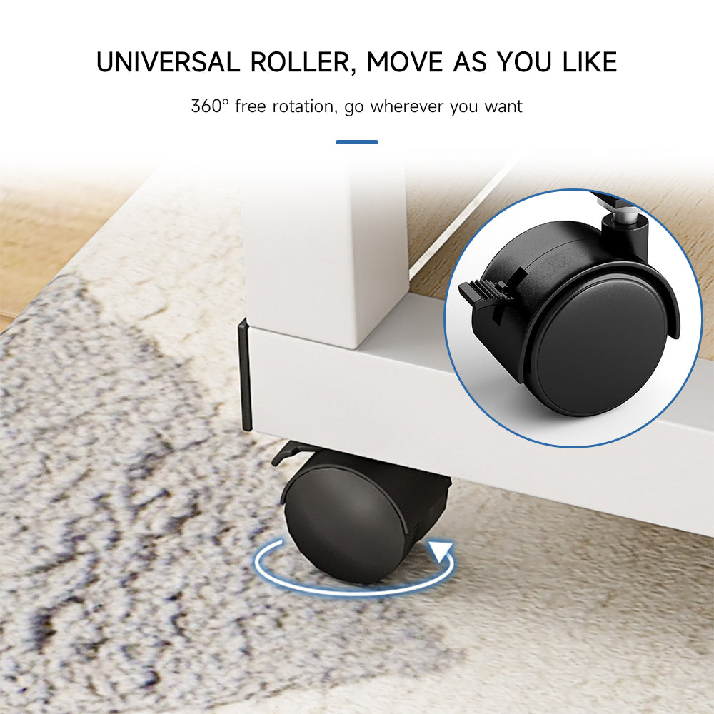 1Pack Adjustable Laptop Desk - Height-Adjustable Mobile Workstation for Sofa/Bedside, Multi-Scene Table for Living Room & Bedroom, Wood Tone 23.62x17.72x27.17-33.46inch