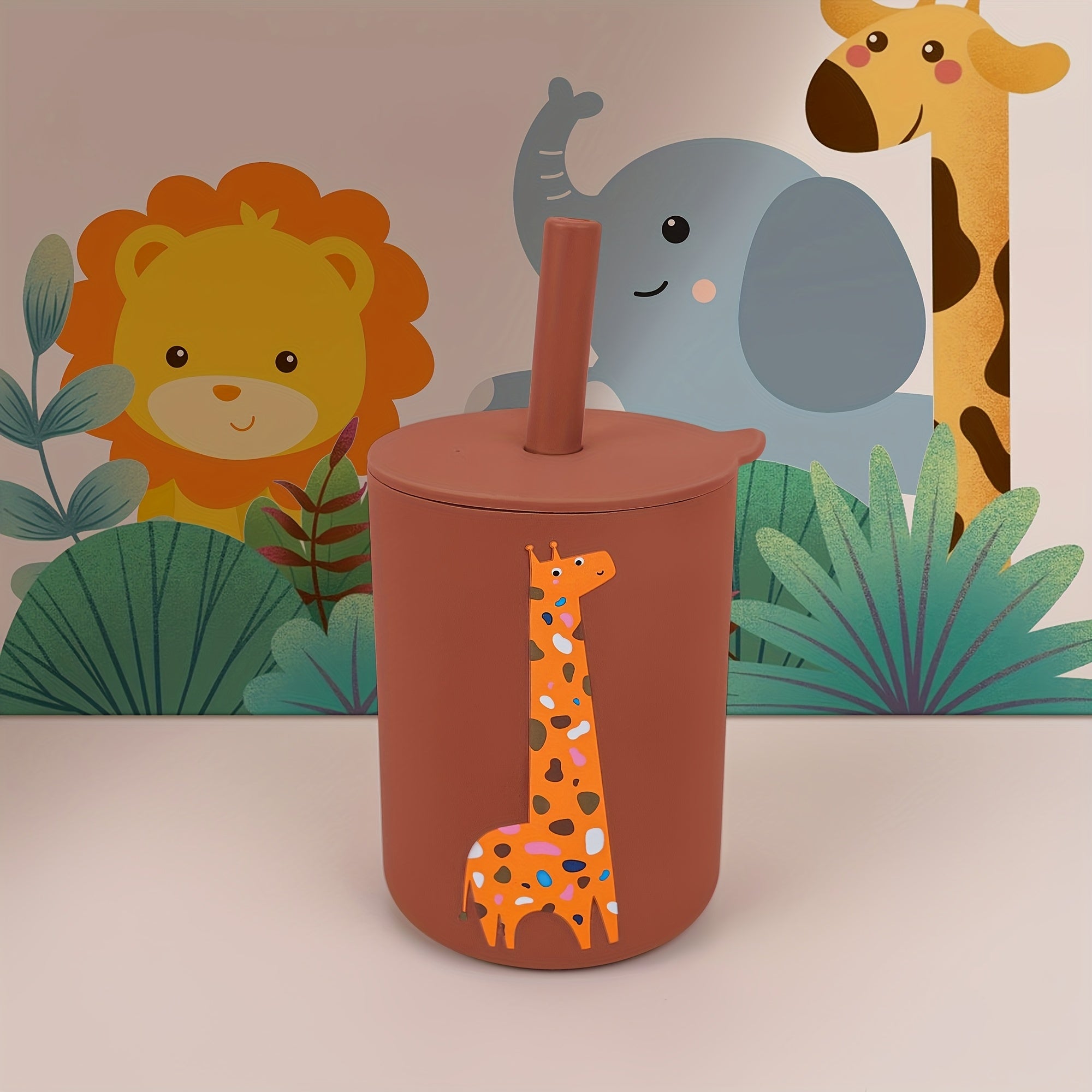 TYRY.HU 6oz Mini Water Cup for Kids - Portable, Unbreakable Silicone Training Cup with Straw & Lid, Food Grade, Ideal for Toddlers & Beginners, Perfect for Thanksgiving & Christmas Gifts, Water Cup For Kids