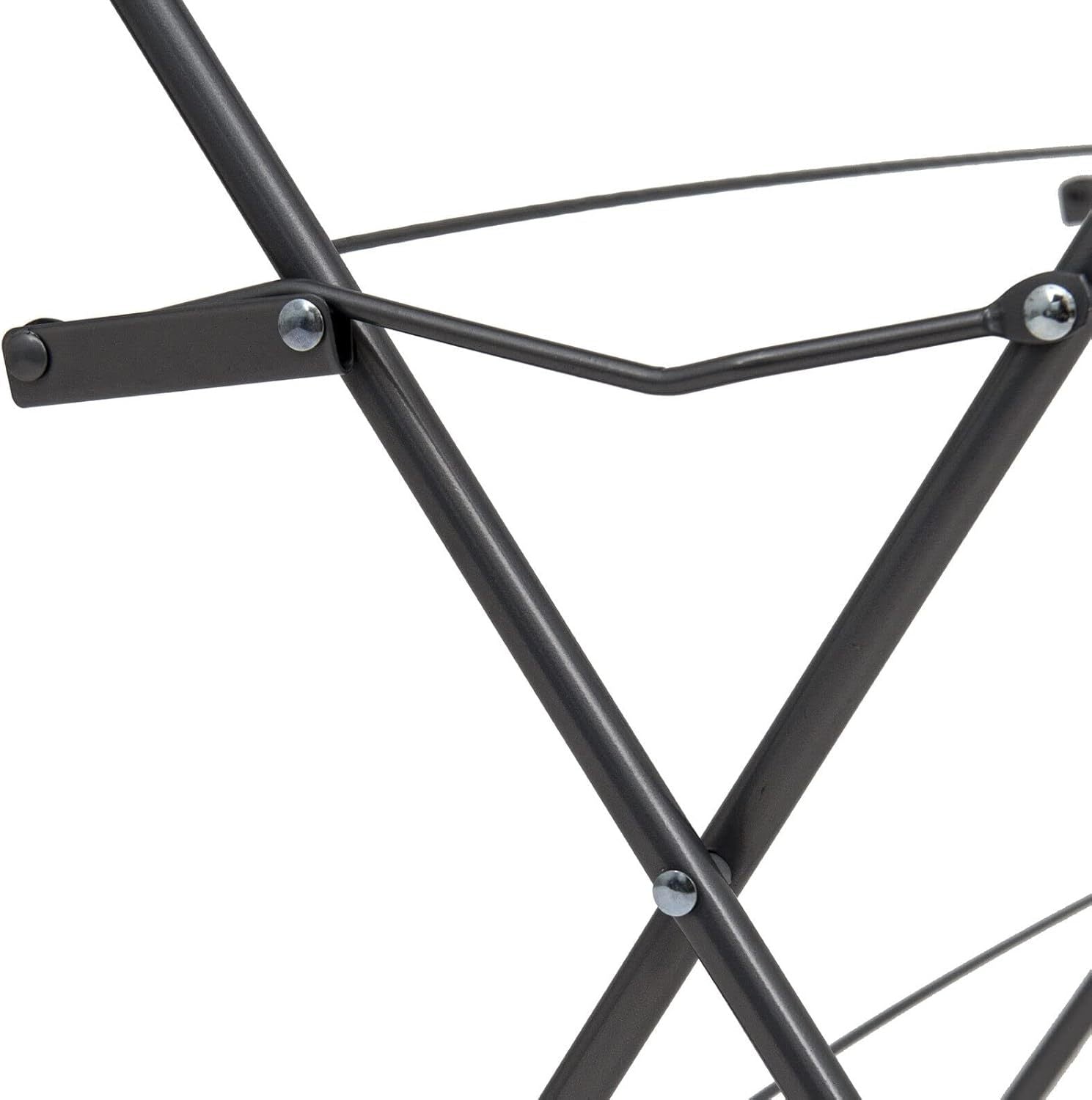 3 Tier Foldable Airer Clothes Drying Laundry Rack with Corner Hanger Slots Portable Indoor & Outdoor Airer, 15m Wash Line Rails Non Slip Feet,5.5cm Folded Space Saving Design, Grey