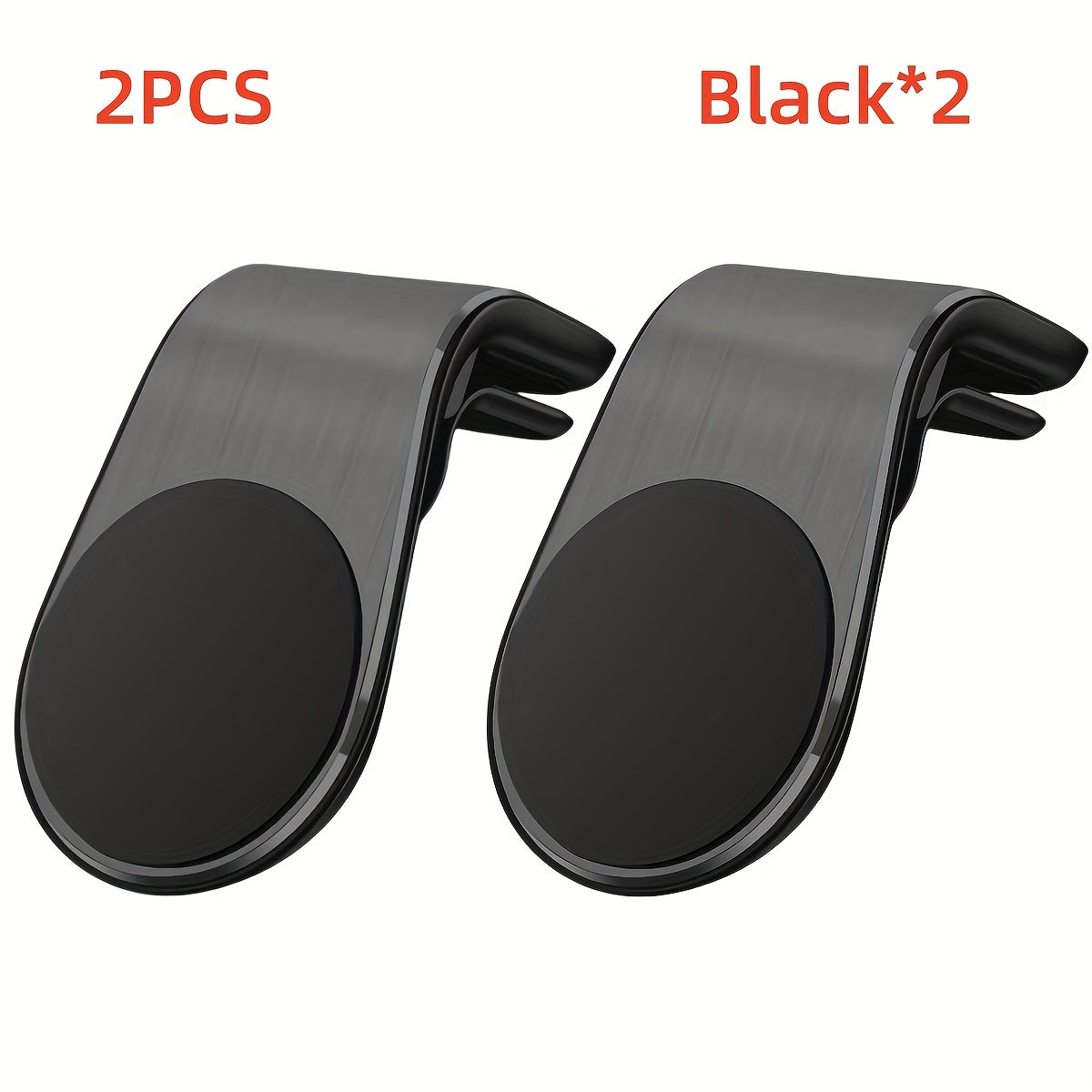 Universal Magnetic Phone Holder – L-Shaped Metal Car Air Vent Mount, Strong Magnetic Car Phone Holder for All Smartphones