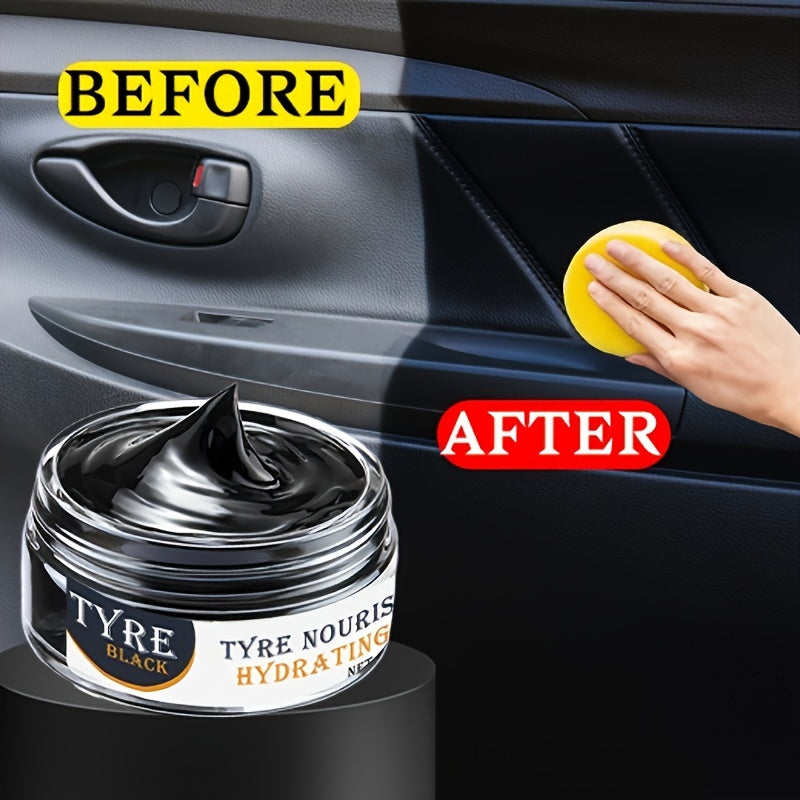 Black Interior Plastic Restoration Cream, Car Dashboard Wax Repair, Anti-Aging Whitening Agent, Tire Shine Paste, Leather Sofa Seat Care, Auto Maintenance & Indoor Decor Product