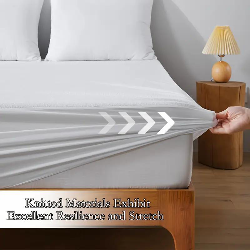 30 cm Extra Deep – Breathable and Noiseless Bed Cover for Total Peace of Mind – Deep Elastic Fit for Secure Coverage and Smooth Sleep Surface – Shields Against Everyday Spi