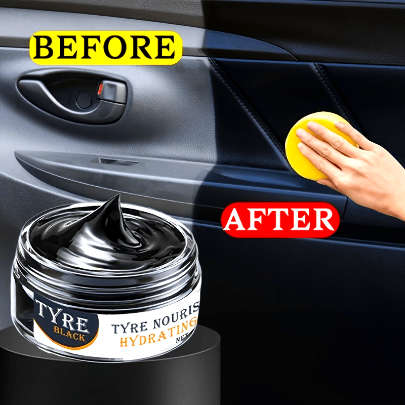 Black Interior Plastic Restoration Cream, Car Dashboard Wax Repair, Anti-Aging Whitening Agent, Tire Shine Paste, Leather Sofa Seat Care, Auto Maintenance & Indoor Decor Product