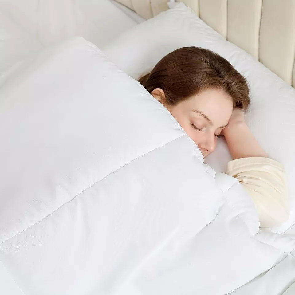 Luxury Hotel Style 1pc Duvet Quilt Insert Comforter Heavy Filling Breathable Fluffy– All Seasons Comfort – Lightweight Summer to Warm Winter – 4.5 10.5 13.5 15 Tog – Single Double Super King Bedding Size