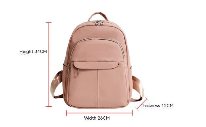 Fashion College Schoolbag Trendy Backpack Women's All-match Simple Large Capacity