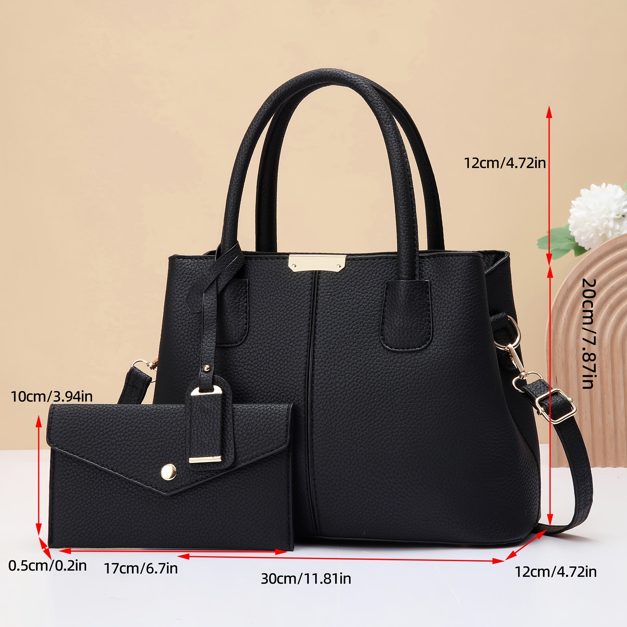 Gift for Mom Large Capacity Tote Bag Women's New Summer Handbag Set Fashionable Versatile Single Shoulder Letter,Gift