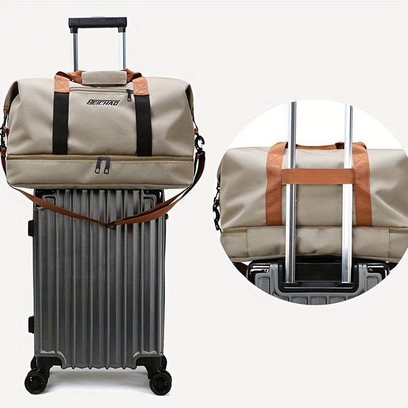 Unisex Casual Shoulder Bag - Lightweight, Adjustable Strap, Multiple Compartments, Multi-Color Options for Travel, Gym, and Everyday Use, Travel Bag, Gym Bag, Sleek Design, Secure Zipper Closure